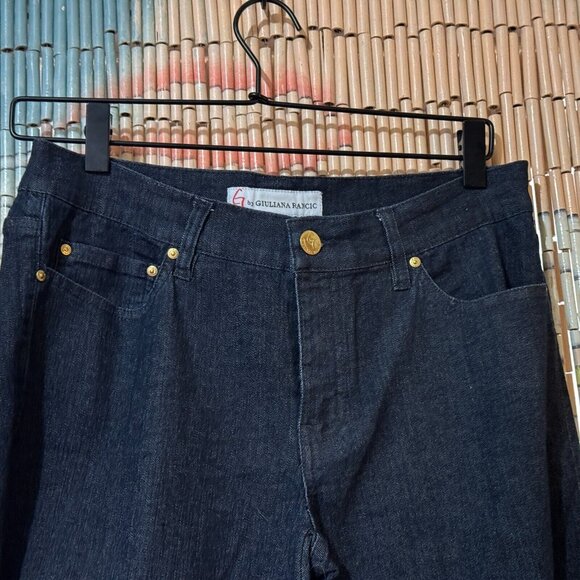 G by Giuliana Rancic Skinny Cotton Blend Denim Jeans, Ankle Zip, Indigo Blue, 10 - Picture 3 of 12